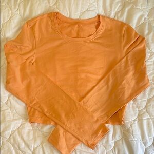 ALO Yoga, alosoft Orange Crop Top Longsleeve